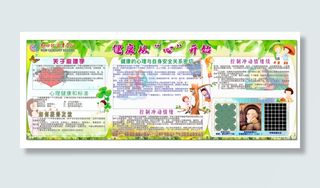 学校心理展板图片学校文化墙