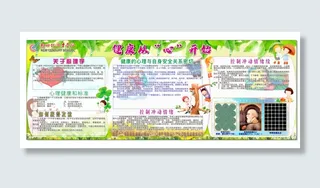 学校心理展板图片学校文化墙