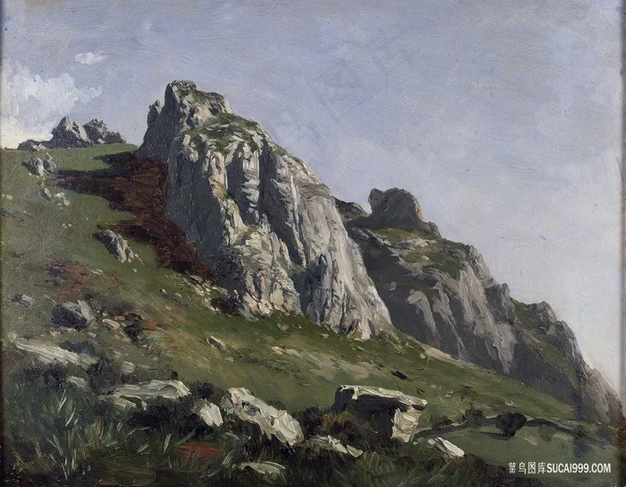 卡洛斯·德皮科斯·德欧罗巴山脉风景画