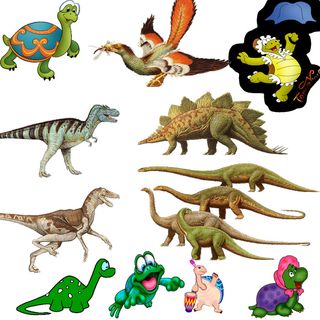 卡通可爱恐龙装饰