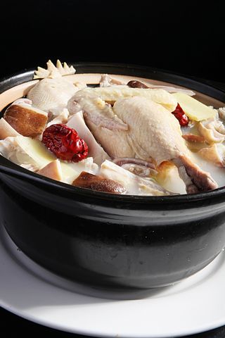 石锅煲类火锅川菜特色菜客家猪肚煲鸡