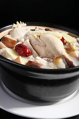 石锅煲类火锅川菜特色菜客家猪肚煲鸡