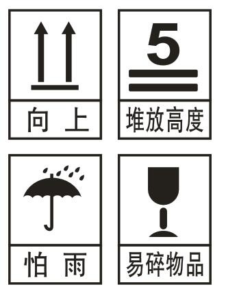 纸箱运输标不干胶cdr矢量模版下载