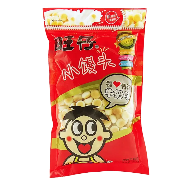 旺仔小馒头小吃超市商品白底图免抠实物摄影png格式图片透明底