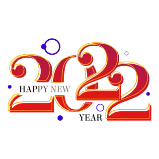 2022新年艺术创意字体虎年3D立体标题数字文字png免抠字素材