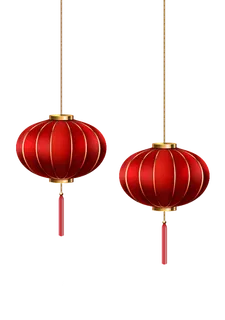 中国灯笼春节传统中国风元素_PNG免扣