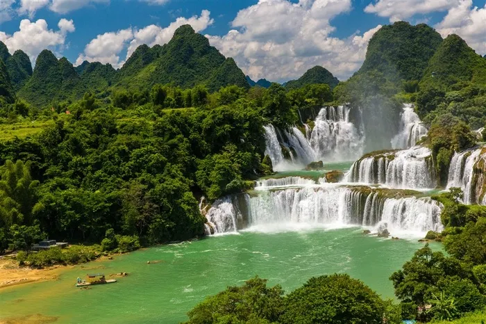 广西德天瀑布风景高清美图