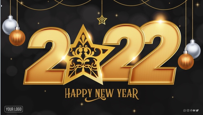 设计2022年虎年新年背景psd模版下载