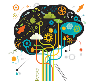 思维连线简笔线条图大脑少儿兴趣班