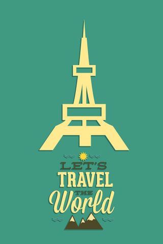 旅行海报|夏天海报|矢量|扁平