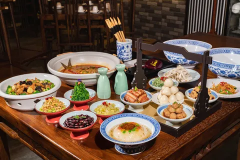 传统老店饭菜宣传图