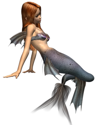 22 (7)免抠 设计 元素 二次元 美人鱼