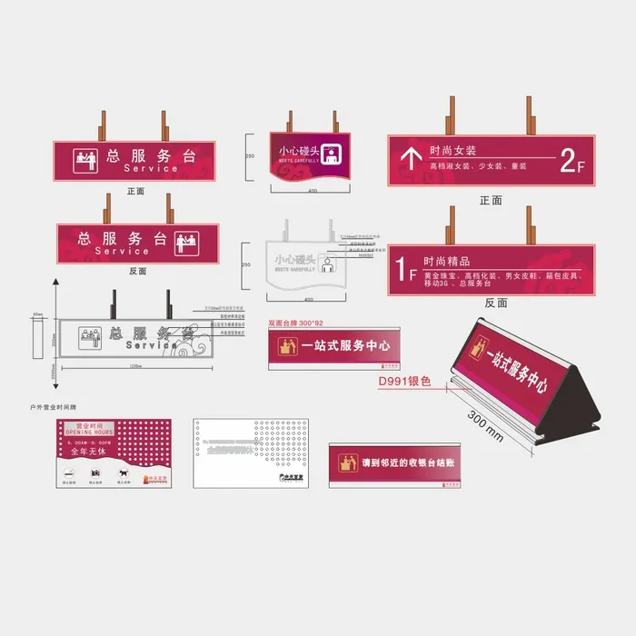 导视牌设计cdr矢量模版下载