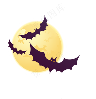 万圣节节日元素蝙蝠