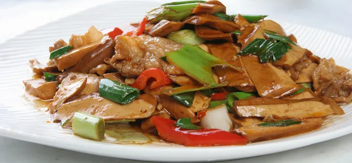 茶香干炒肉 16元 茶香干炒肉 16元