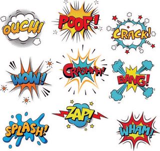 免抠爆炸贴标签矢量