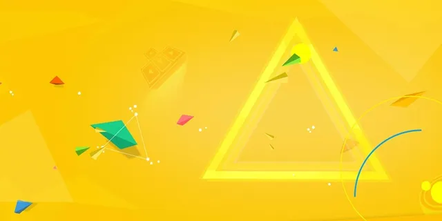 黄色海报背景图片