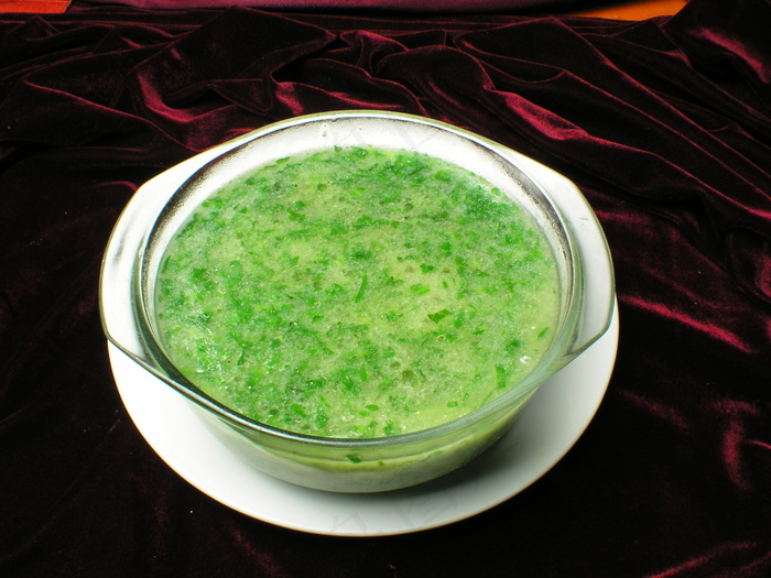 青菜米粉糊