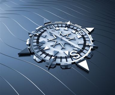 蓝色大气简约表盘高清图片