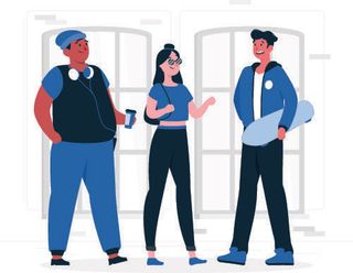 扁平化人物场景办公互联网等距ai矢量设计网页海报UI素材插画