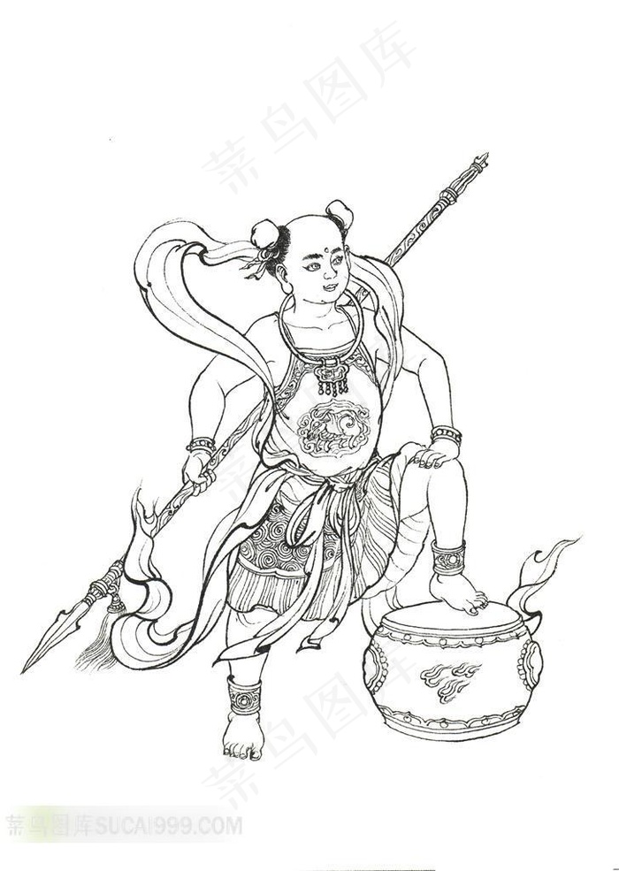 手绘神话艺术图片