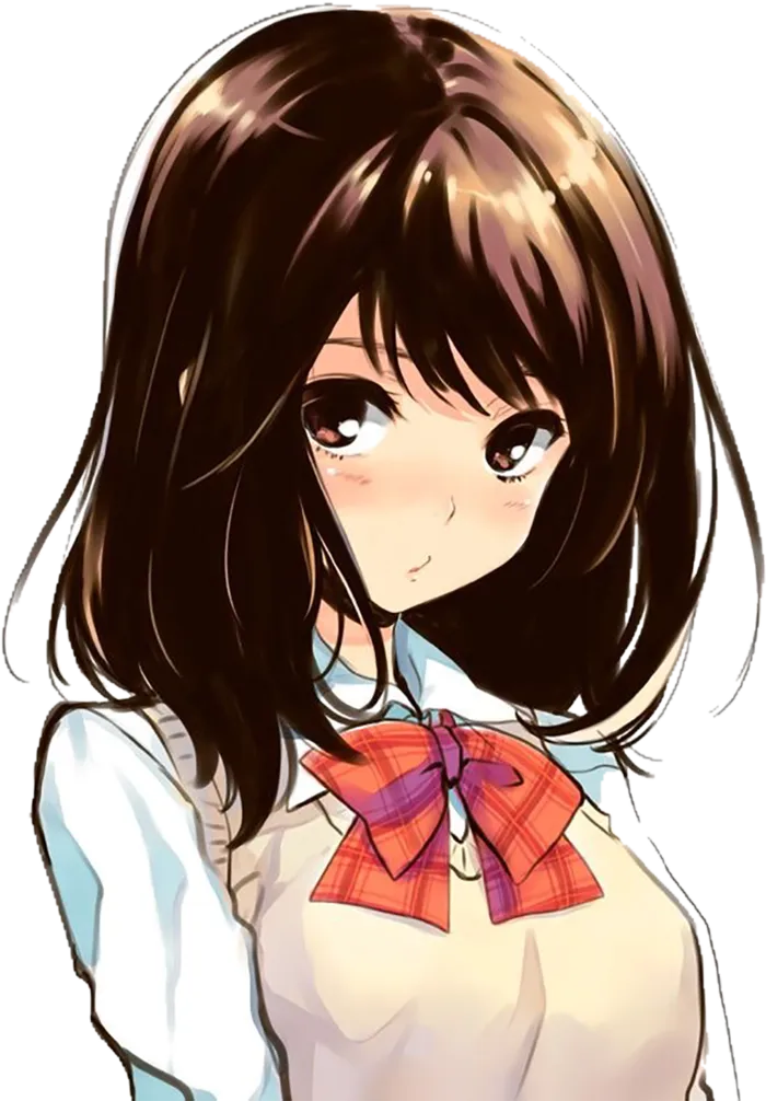 长发女孩卡通简笔