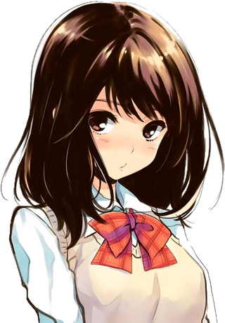 长发女孩卡通简笔