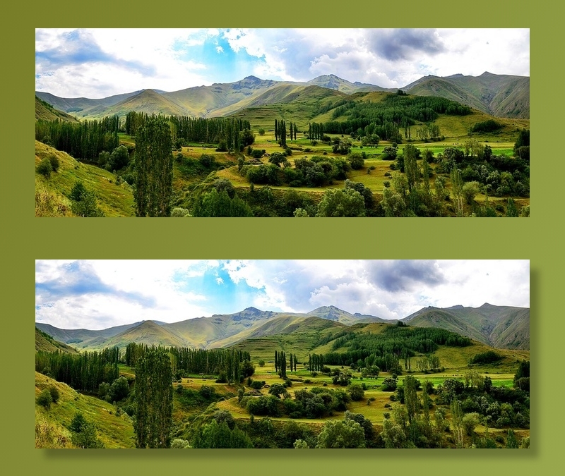冬天高山背景风景