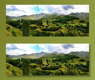 冬天高山背景风景