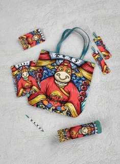 中国风国潮新春春节包装样机模板