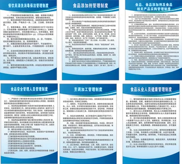 齐全餐饮业食品加工安全制度