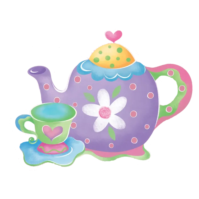 卡通插画茶壶