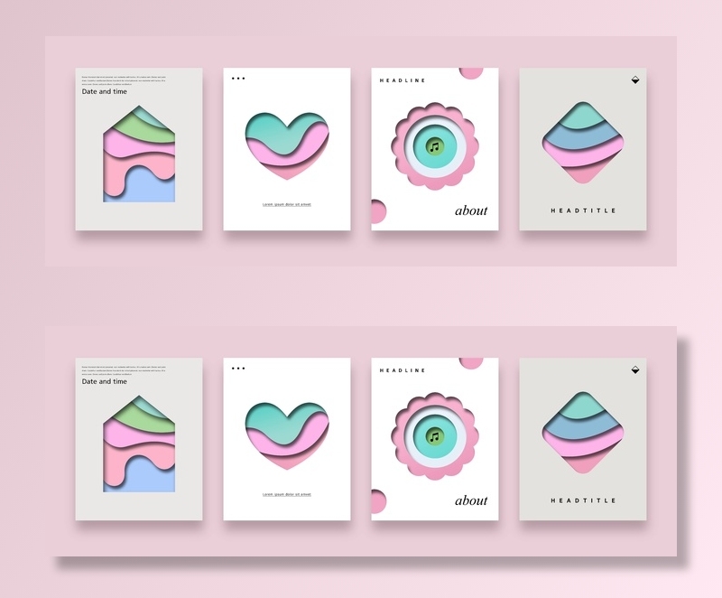 清新孟菲斯风格渐变科幻离子风KV主视觉海报大图高端psd分层素材