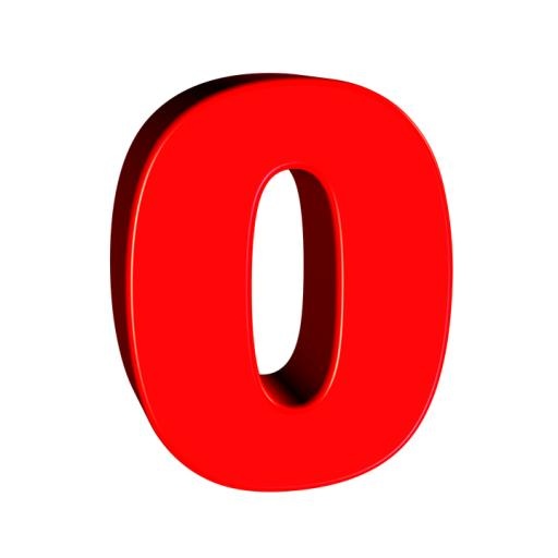 数字 0 PNG免抠(720x720)