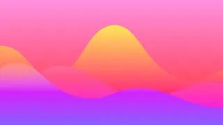 极简剪纸波浪弥散光渐变背景图