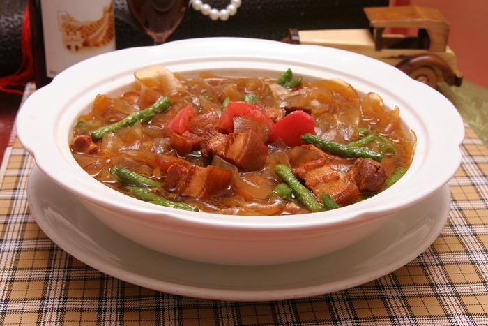 猪肉豆角炖宽粉22元