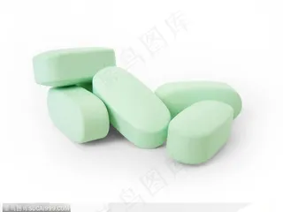 医学药品-绿色的药片