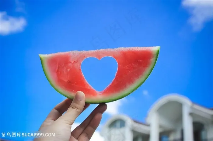 唯美素食水果西瓜图片