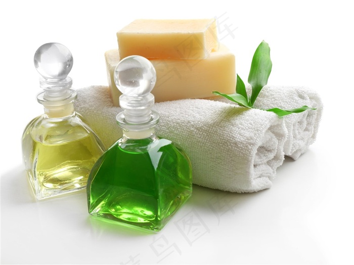 精美绿色SPA用品高清图