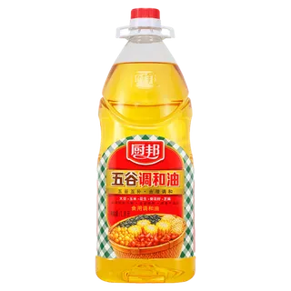 厨邦五谷调和油1.8升超市商品白底图免抠实物摄影png格式图片透明底