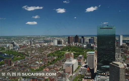 波士顿现代都市风光摄影素材