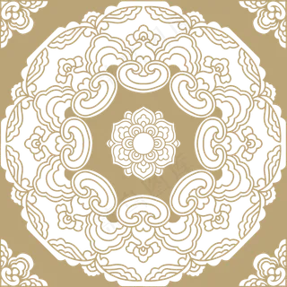 中国风传统吉祥寓意图案古代喜庆祥瑞纹样纹饰PNG免抠