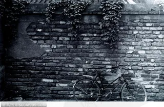 北京印象-胡同墙壁和自行车