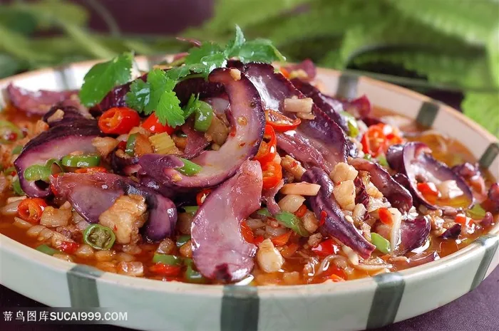 家常淡紫菜中华美食摄影图