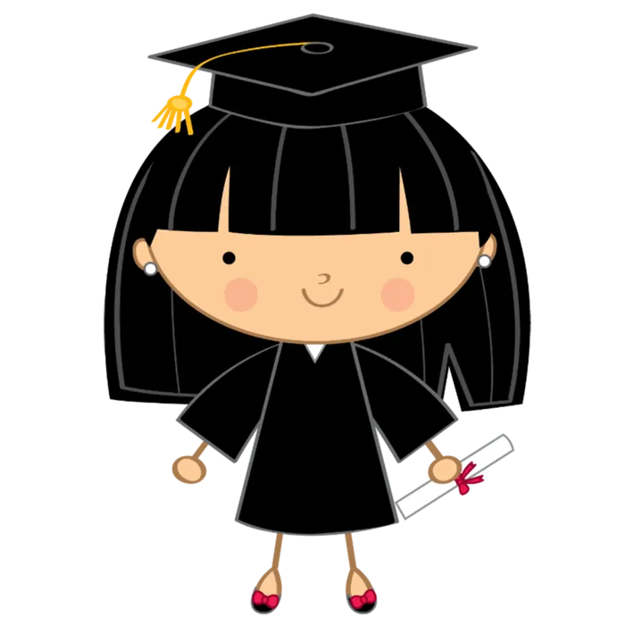 可爱女孩卡通线条画少儿兴趣班素材