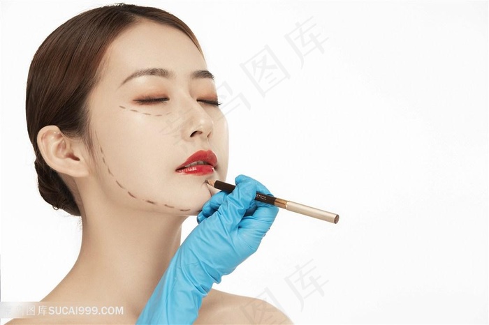 医疗美容整形美女特写