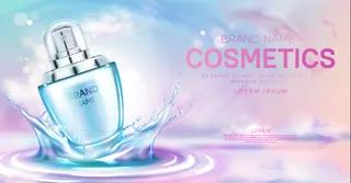设计广告化妆品素材