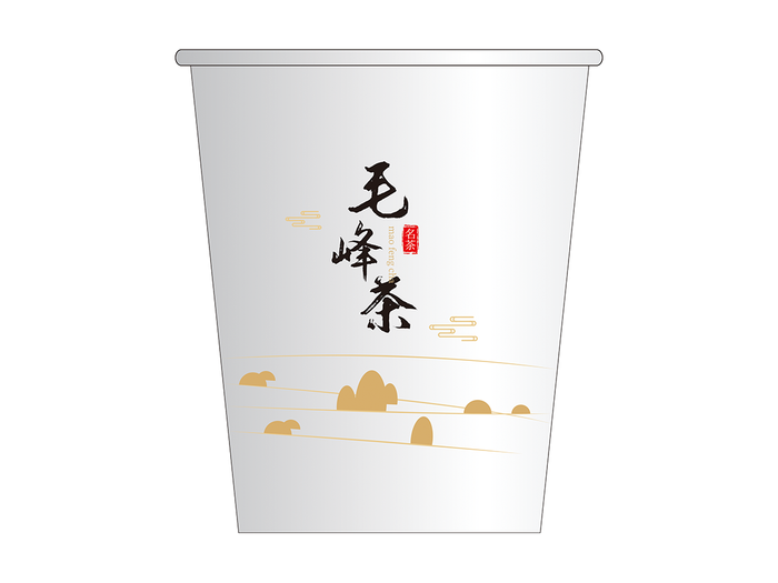 7.茶道纸杯cdr矢量模版下载