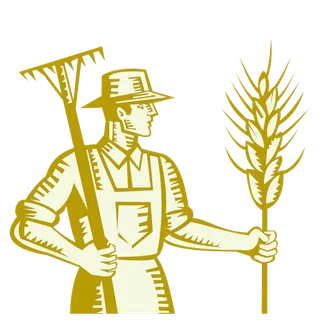 线条黄色现代农业