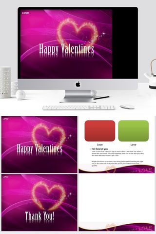 写给爱人的贺卡信ppt模板